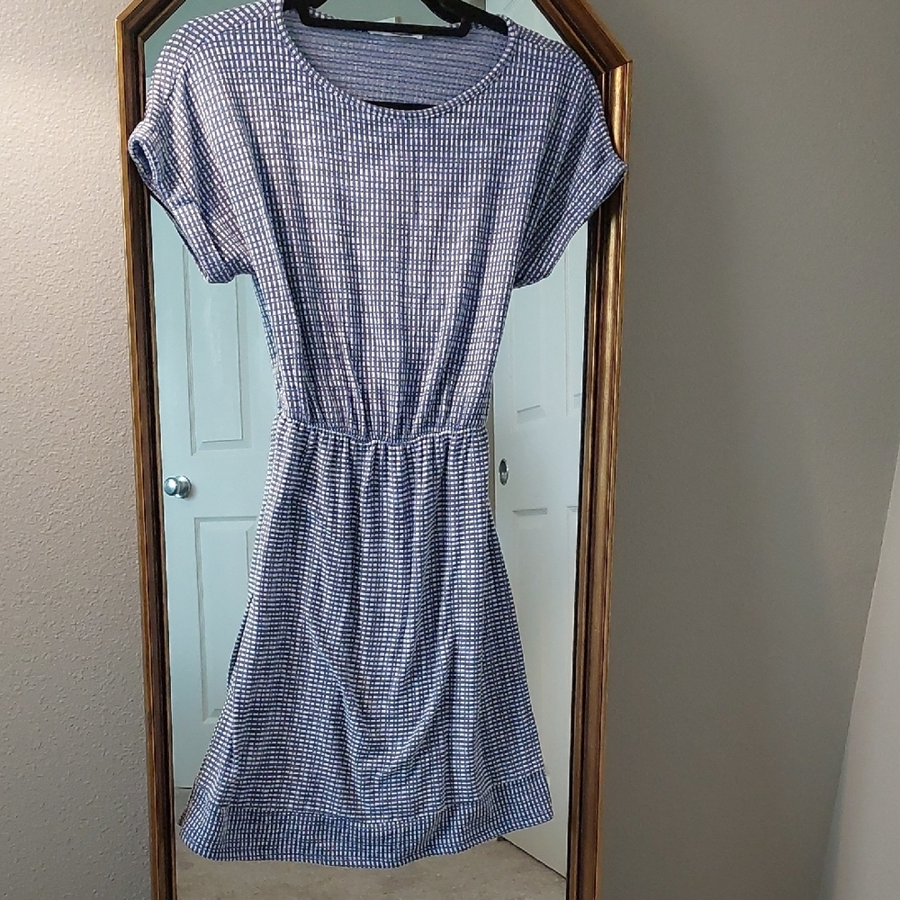 Caution To The Wind Gray Raglan Short Sleeve Midi Sundress